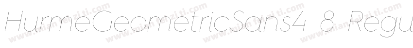 HurmeGeometricSans4 8 Regular字体转换